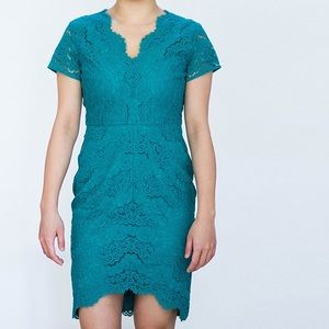 Loft Emerald Sheath Dress